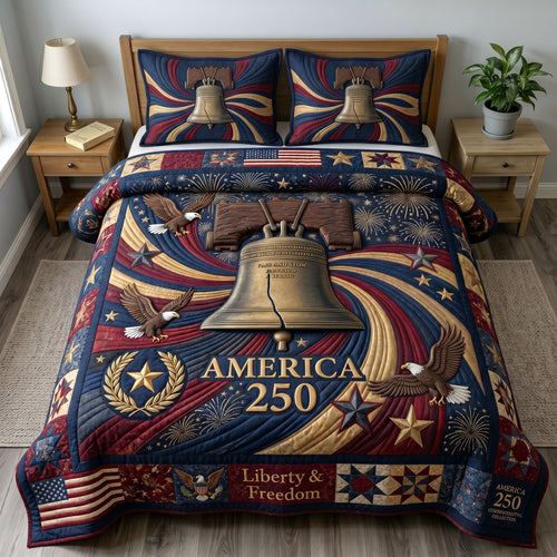 Heritage Patch 3-Quilted Bedding Set GFTONMU299