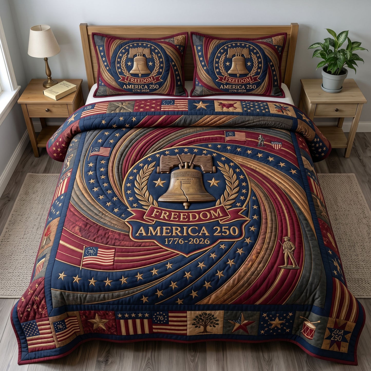 Heritage Patch 3-Quilted Bedding Set GFTONMU300