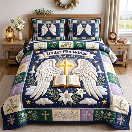 Christian Faith 3-Piece Quilted Bedding Set GFTONMU3003