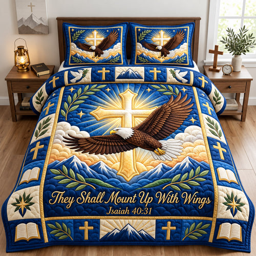 Christian Faith 3-Piece Quilted Bedding Set GFTONMU3009