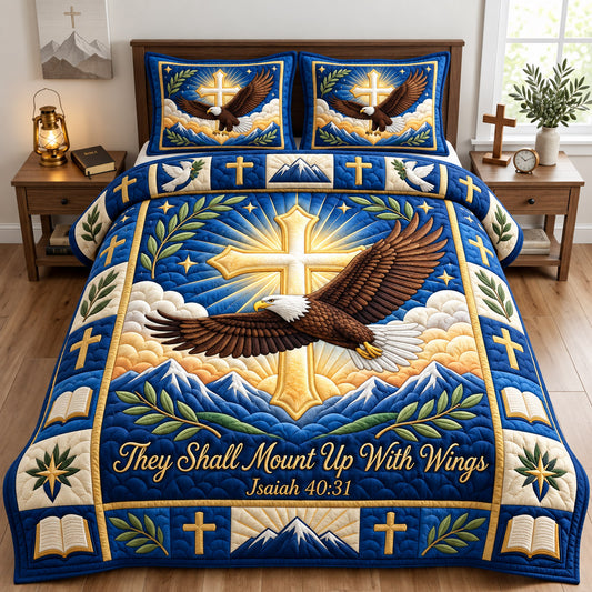 Christian Faith 3-Piece Quilted Bedding Set GFTONMU3009