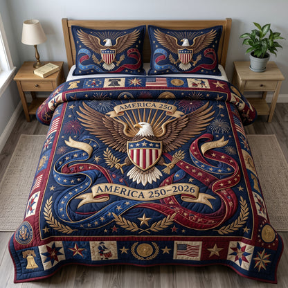 Heritage Patch 3-Quilted Bedding Set GFTONMU304