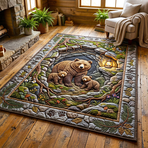 Rustic Bear Area Rug GFTONMU3047