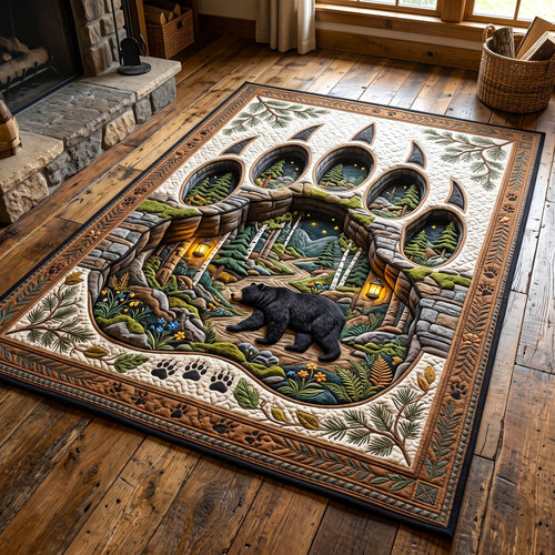 Rustic Bear Area Rug GFTONMU3048