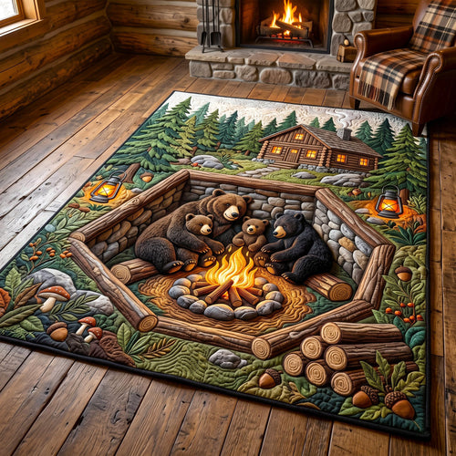 Rustic Bear Area Rug GFTONMU3053