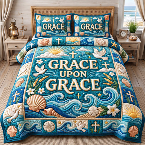 Christian Faith 3-Piece Quilted Bedding Set GFTONMU3061