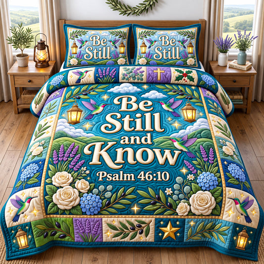 Christian Faith 3-Piece Quilted Bedding Set GFTONMU3065