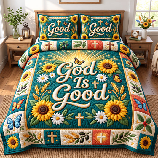 Christian Faith 3-Piece Quilted Bedding Set GFTONMU3067