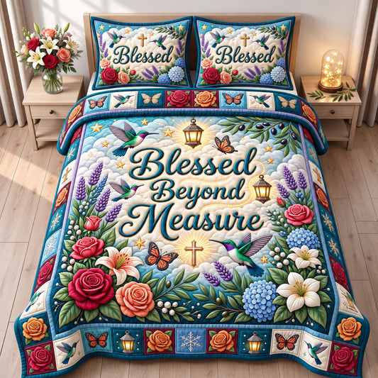 Christian Faith 3-Piece Quilted Bedding Set GFTONMU3068