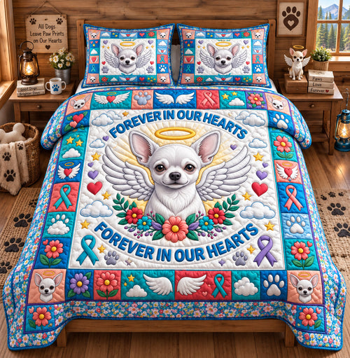Chihuahua Lover 3-Piece Quilted Bedding Set GFTONMU3142