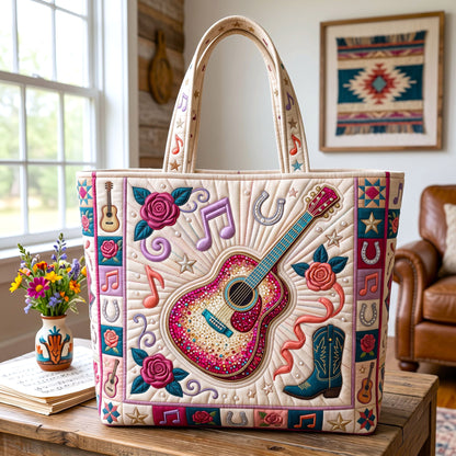 Country Music Quilted Tote Bag GFTONMU3216