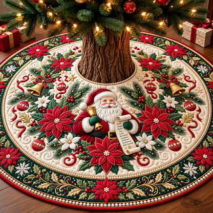 Santa Claus Quilted Tree Skirt GFTONMU3221
