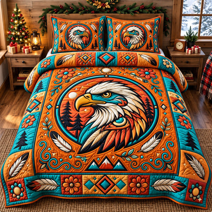 Eagle Spirit 3-Piece Quilted Bedding Set GFTONMU3266