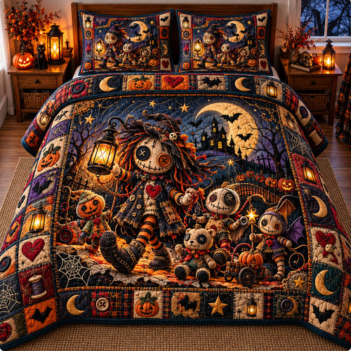 Voodoo Doll 3-Piece Quilted Bedding Set GFTONMU3324