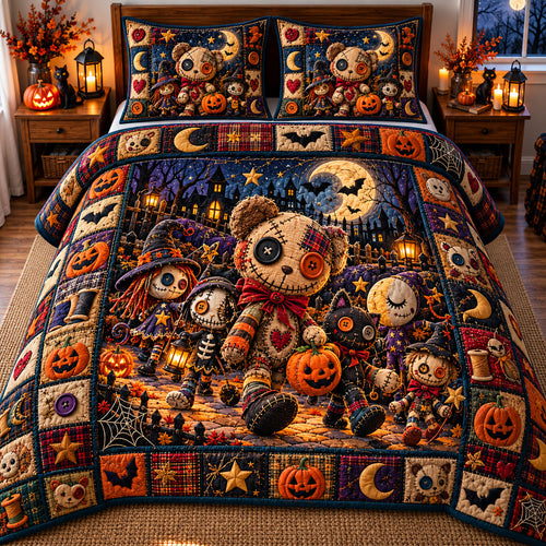 Voodoo Doll 3-Piece Quilted Bedding Set GFTONMU3325