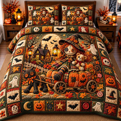 Voodoo Doll 3-Piece Quilted Bedding Set GFTONMU3327