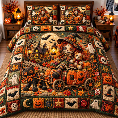 Voodoo Doll 3-Piece Quilted Bedding Set GFTONMU3327