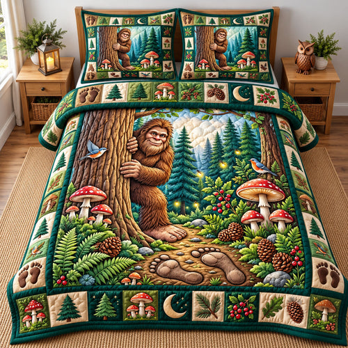 Forest Legend 3-Piece Quilted Bedding Set GFTONMU3434