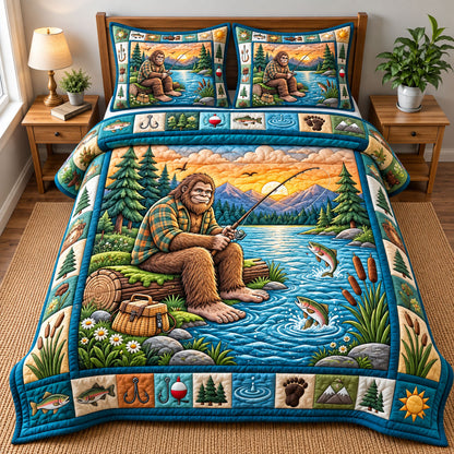 Forest Legend 3-Piece Quilted Bedding Set GFTONMU3436