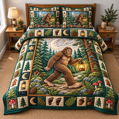 Forest Legend 3-Piece Quilted Bedding Set GFTONMU3437