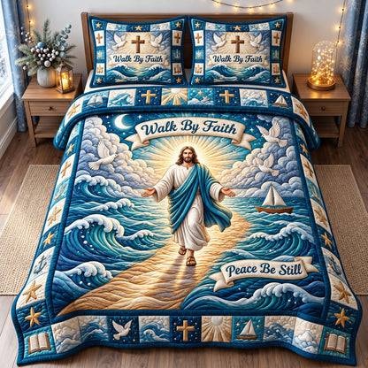 Christian Faith 3-Piece Quilted Bedding Set GFTONMU3440