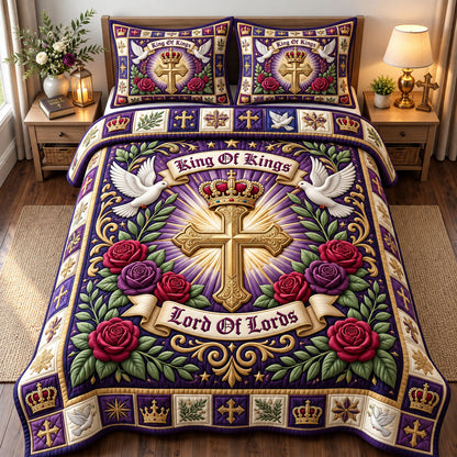 Christian Faith 3-Piece Quilted Bedding Set GFTONMU3444