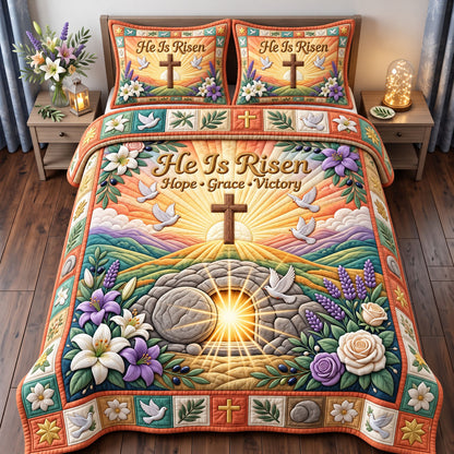 Christian Faith 3-Piece Quilted Bedding Set GFTONMU3449