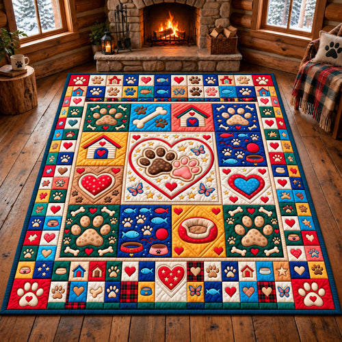 Paw Print Area Rug GFTONMU3482 C3