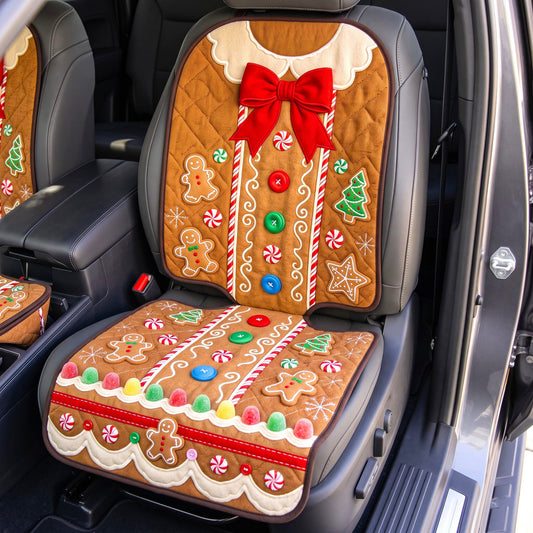 Christmas Spirit Quilted Car Seat Protector GFTONMU3490