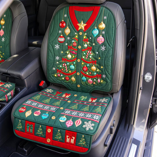 Christmas Spirit Quilted Car Seat Protector GFTONMU3491