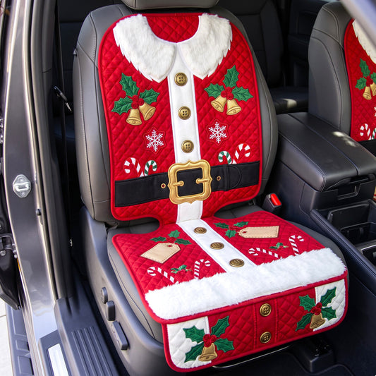 Christmas Spirit Quilted Car Seat Protector GFTONMU3492