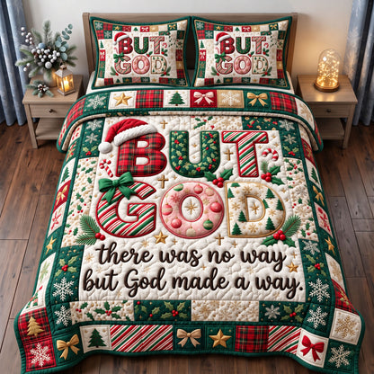 Christmas Christian 3-Piece Quilted Bedding Set GFTONMU3518