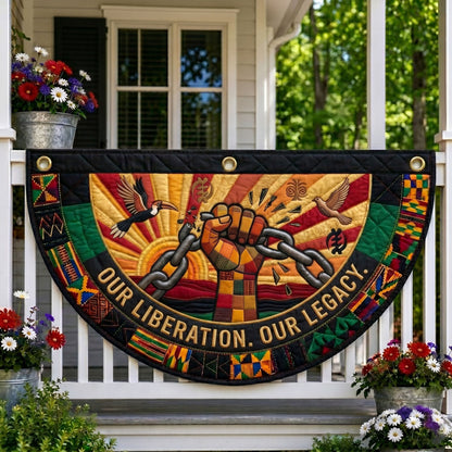 Juneteenth Legacy Fan Flag GFTONMU354