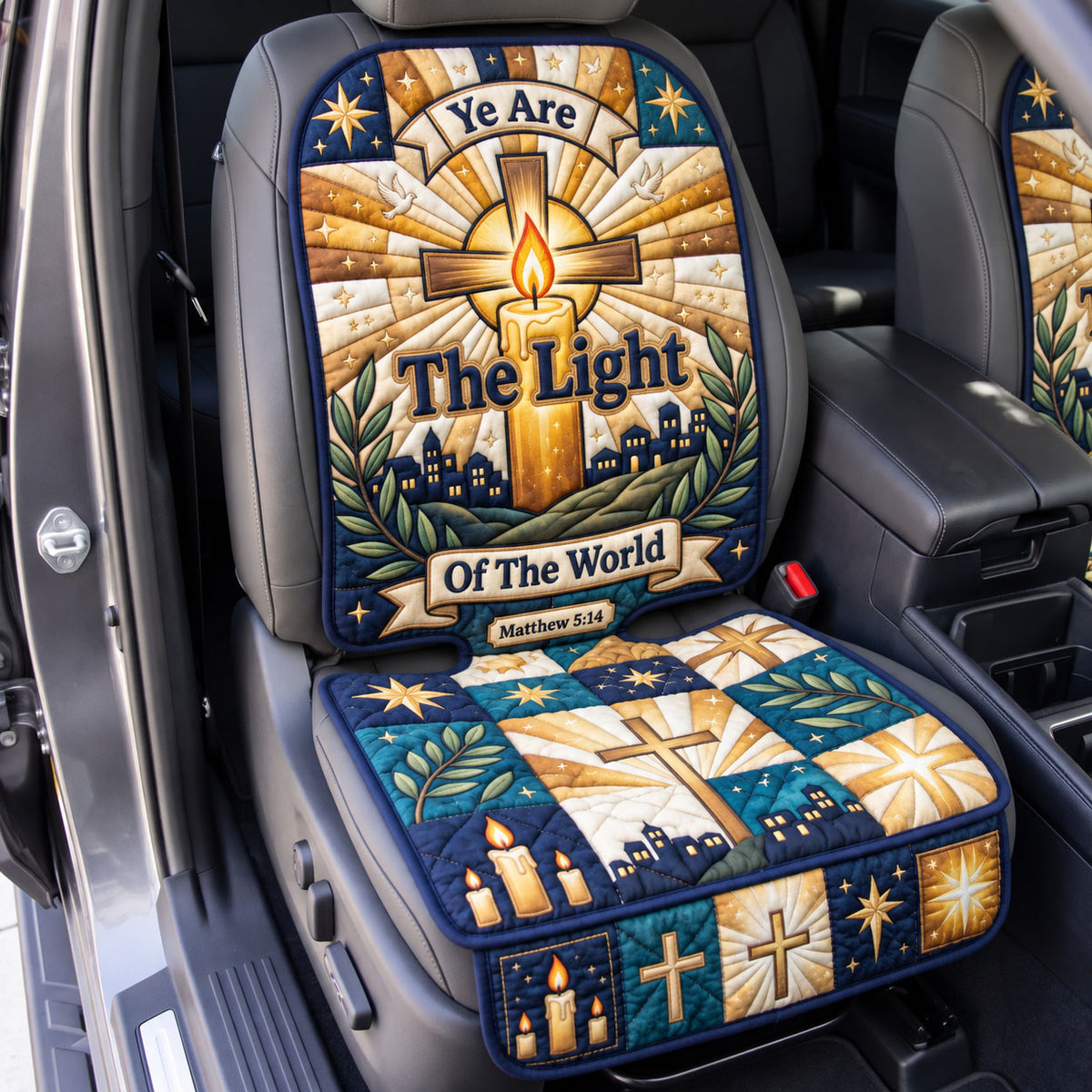 Christian Faith Quilted Car Seat Protector GFTONMU3546