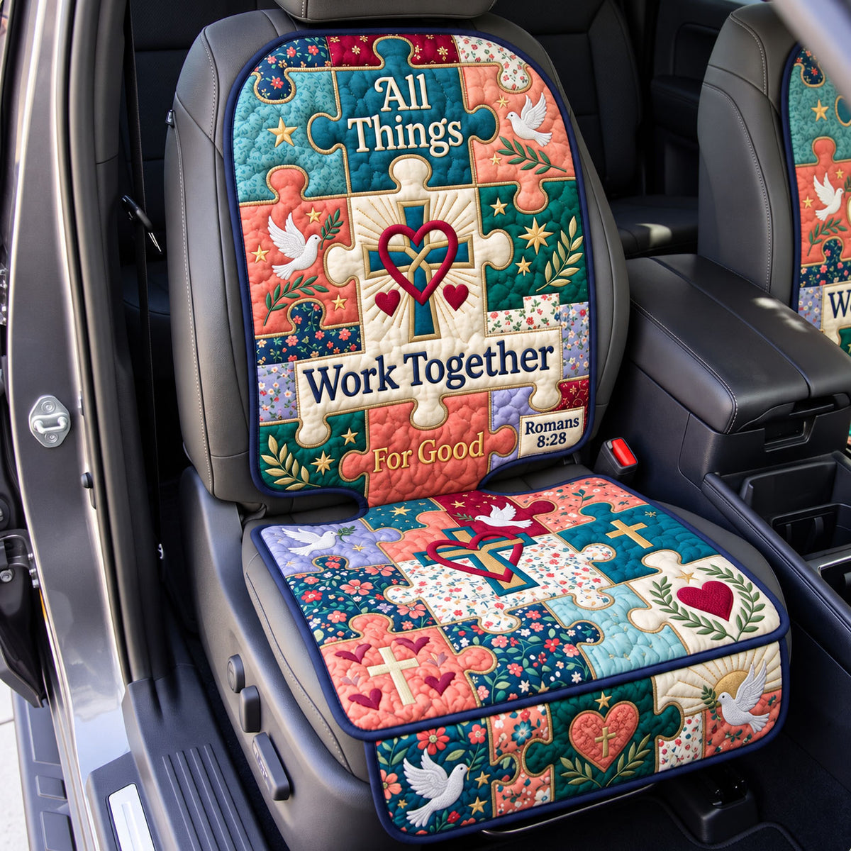 Christian Faith Quilted Car Seat Protector GFTONMU3547