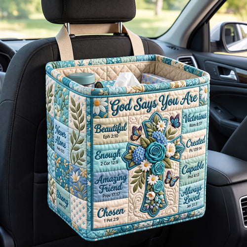 Christian Faith Quilted Car Basket GFTONMU3585