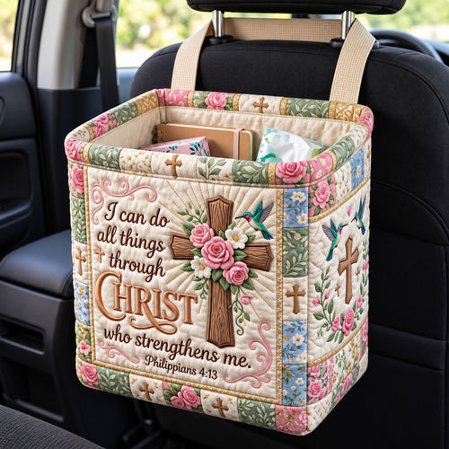 Christian Faith Quilted Car Basket GFTONMU3587