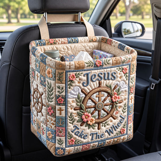 Christian Faith Quilted Car Basket GFTONMU3592