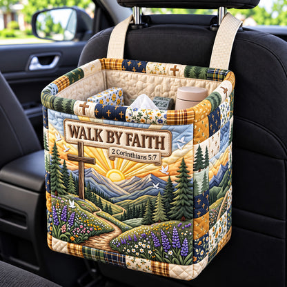 Christian Faith Quilted Car Basket GFTONMU3593