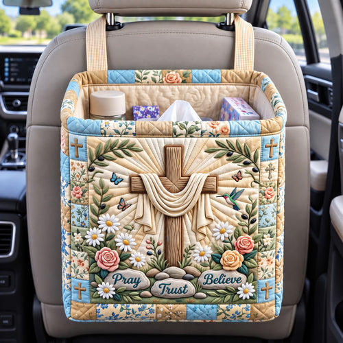 Christian Faith Quilted Car Basket GFTONMU3595