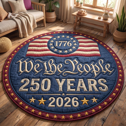 American Pride Quilted Round Mat GFTONMU36