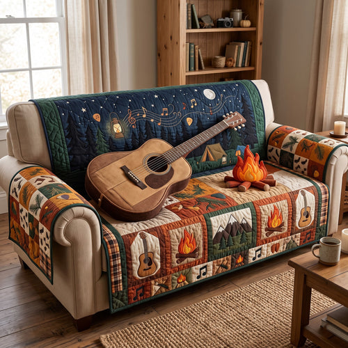 Guitar Lover Quilted Sofa Cover GFTONMU3678