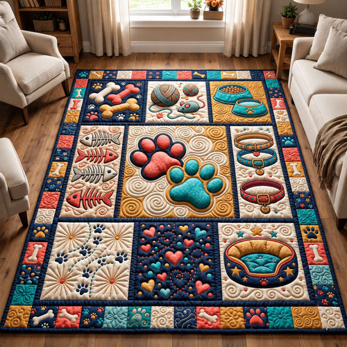 Paw Print Area Rug GFTONMU3753