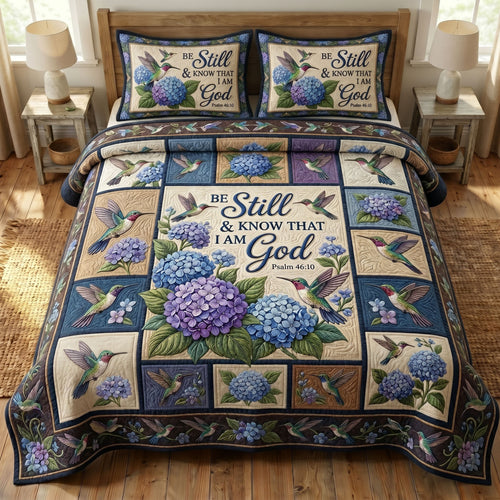 Floral Bible 3-Quilted Bedding Set GFTONMU381