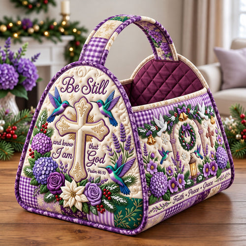 Christian Faith Christmas Quilted Basket GFTONMU3831