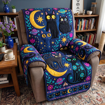 Folk Art Cats Quilted Sofa Cover GFTONMU3970