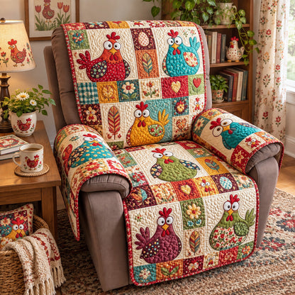 Funny Chicken Quilted Sofa Cover GFTONMU3997
