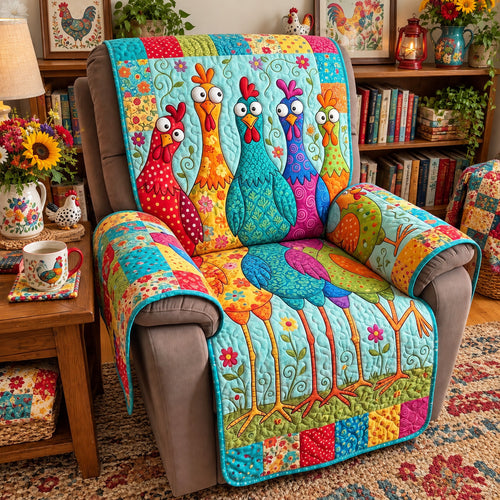 Funny Chicken Quilted Sofa Cover GFTONMU4000
