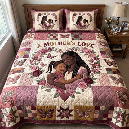 Melanin Queen 3-Piece Quilted Bedding Set GFTONMU4116