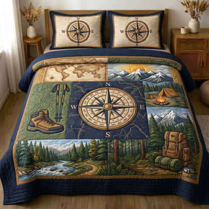 Camping Life 3-Piece Quilted Bedding Set GFTONMU50